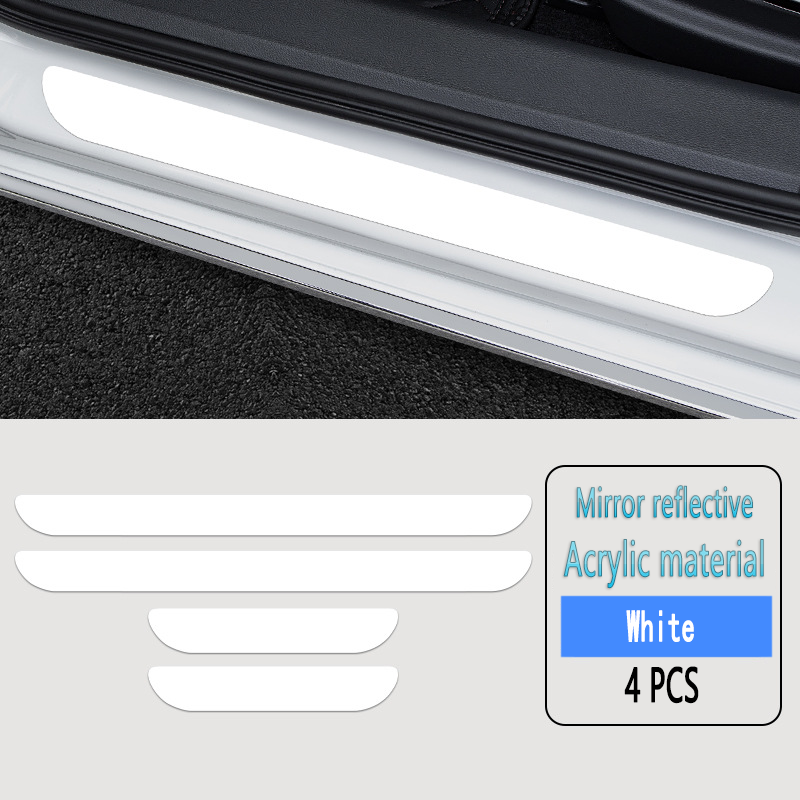 ✨Akrilinės lazerinės automobilių apsaugos nuo užsiteršimo durelių slenksčių juostelės🎉4 vnt.🎉-LT