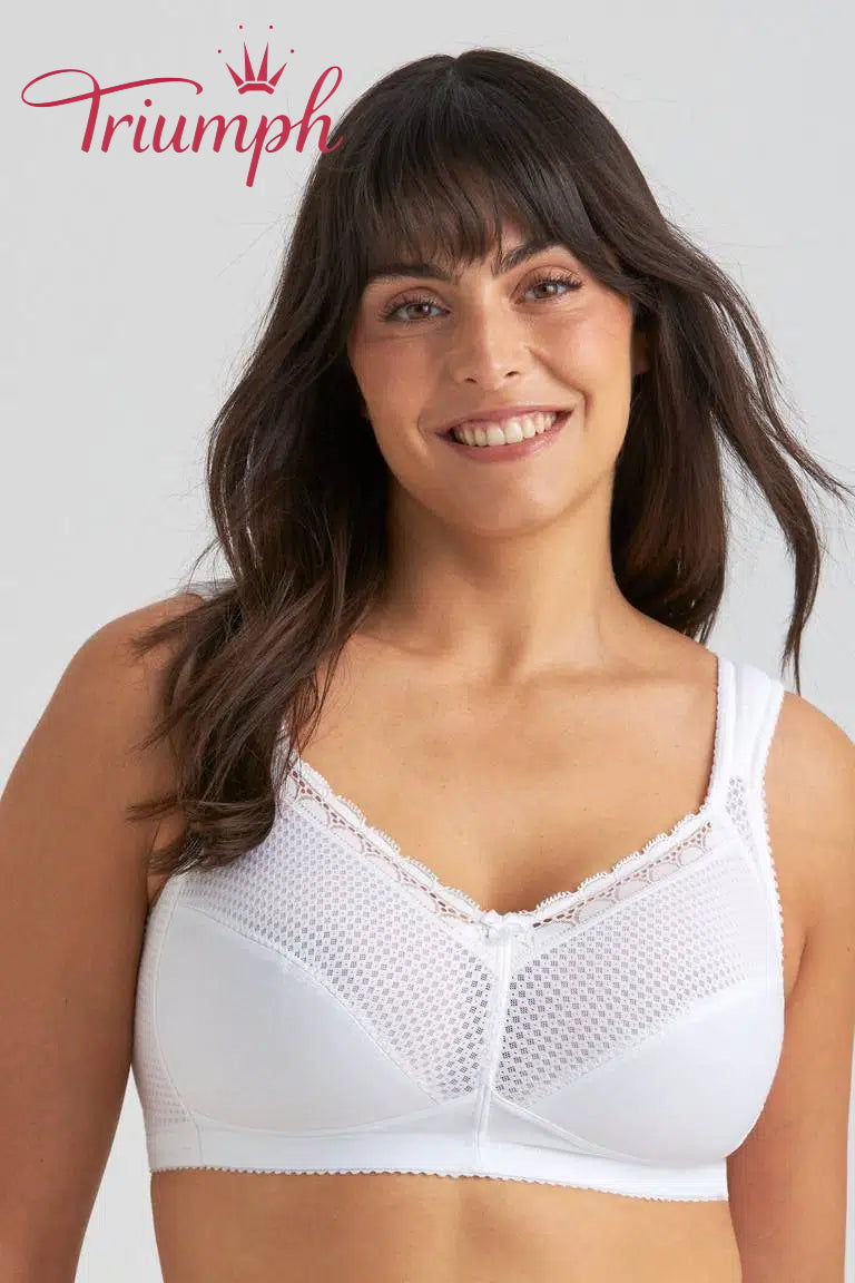 💖Triumph® Komplet 3 kosov ✨Udoben bombažni modrček s pikami-SI