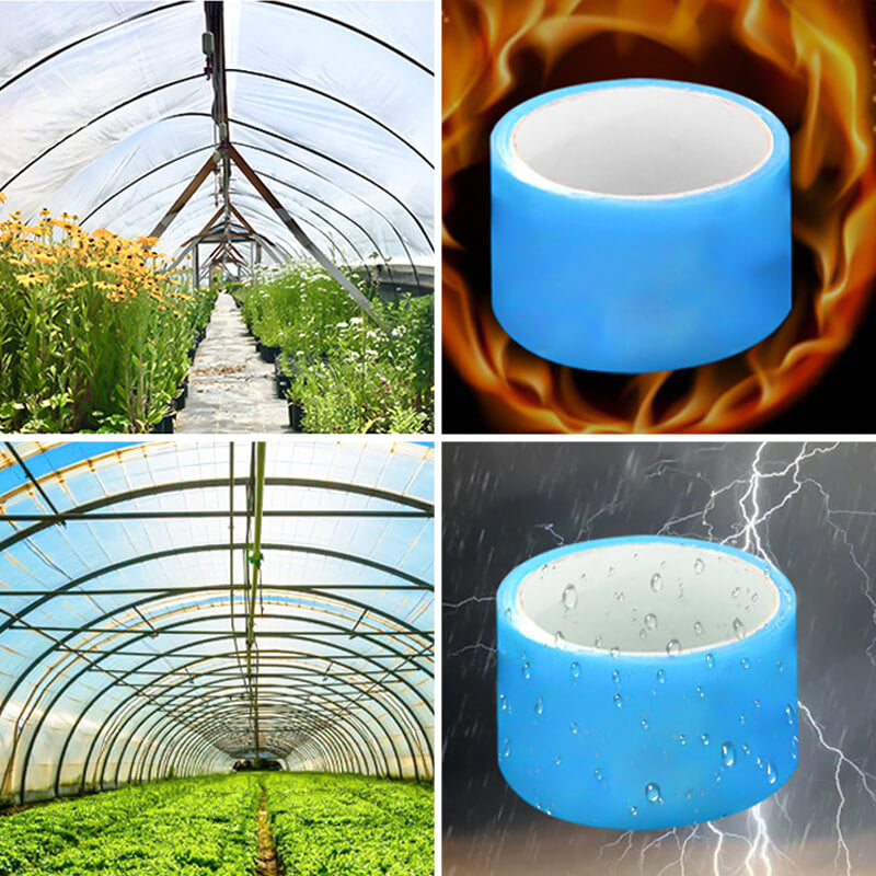 🌿✨ Didelio sukibimo taisomoji juosta šiltnamio efektą sukeliančioms vandeniui atsparioms plėvelėms 💦 💦 💦