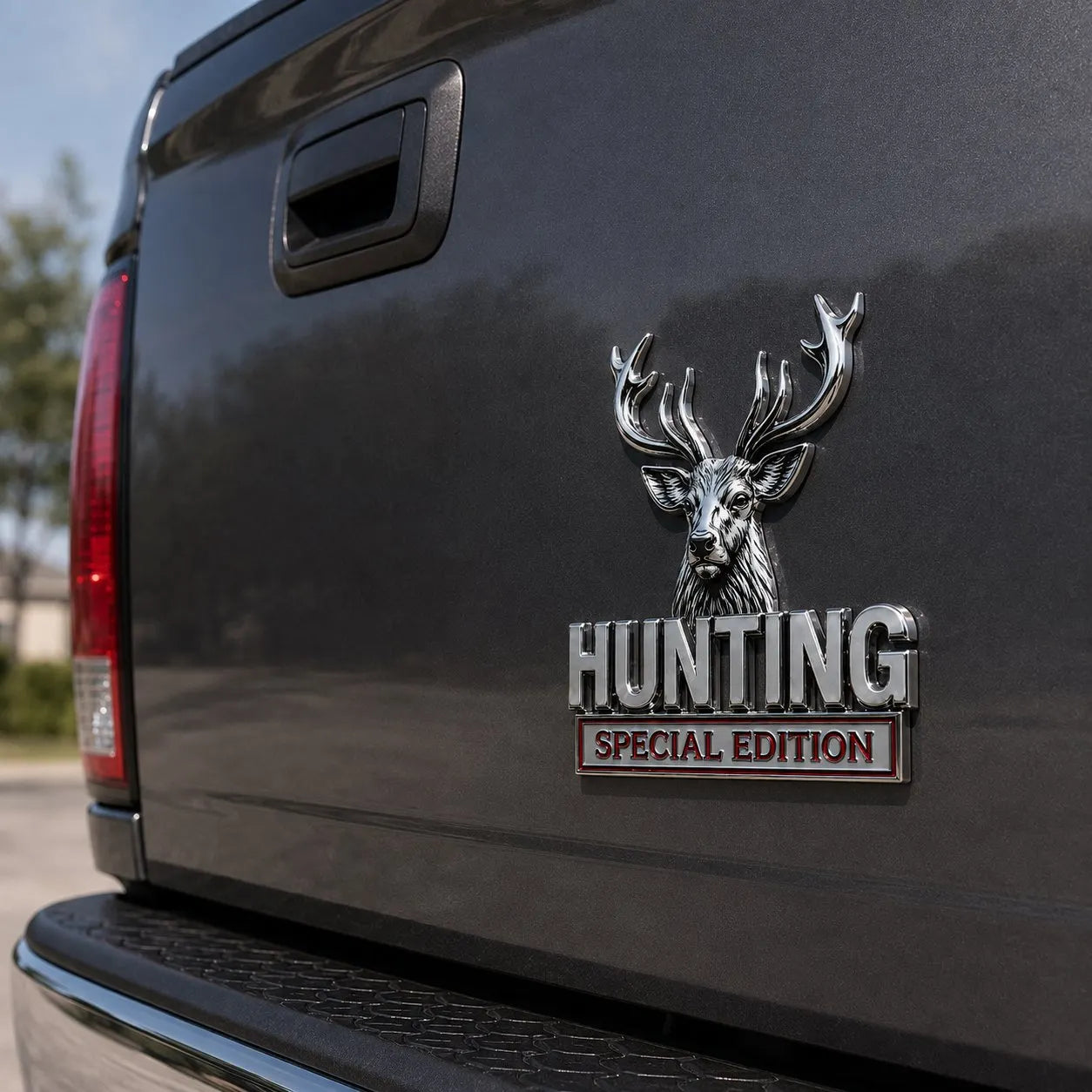 🦌 HUNTING Special Edition - 3D kromiran kovinski emblem za vaš avto-SI