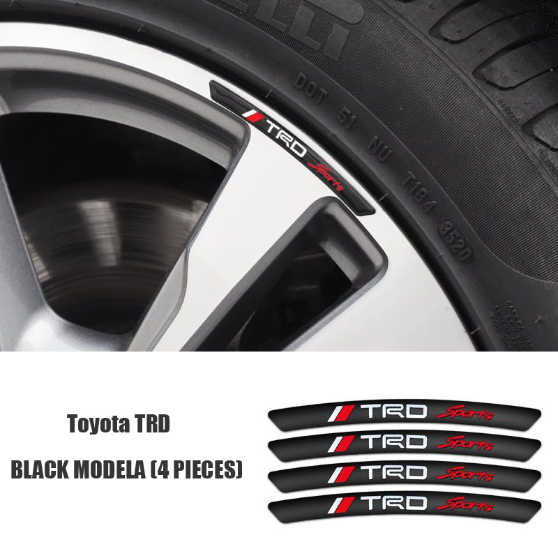 Karštas išpardavimas ✨50% nuolaida ✨3D metalinio ratlankio lipdukas su asmenybe (4 vnt.)-LT