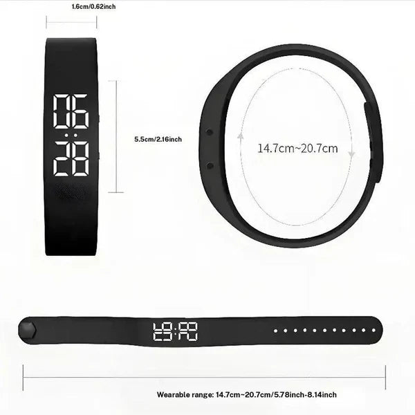 ⌚ ZDAJ 50 % POPUSTA! ❤️ Pametna zapestnica za zdravje – sledilnik telesne pripravljenosti, merilnik srčnega utripa in pedometer 🏃-SI
