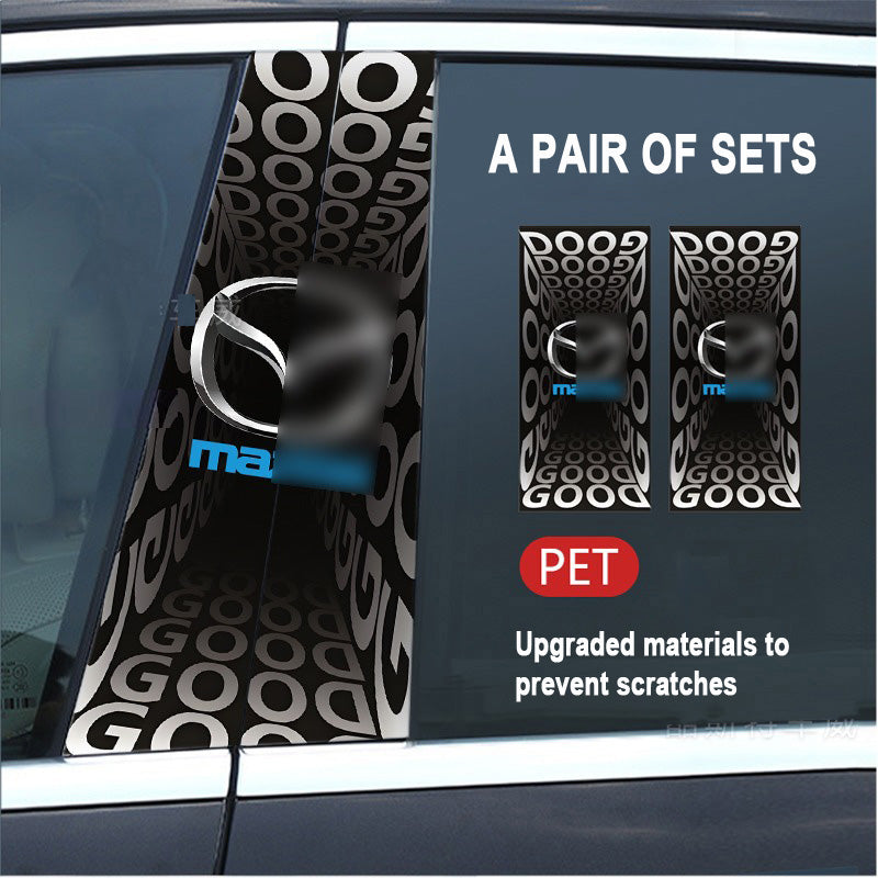 🔥Εκπτώσεις🔥Προστατευτική μεμβράνη HD για τροποποίηση κολόνας B αυτοκινήτου 2025 (2 τεμ.)-GR