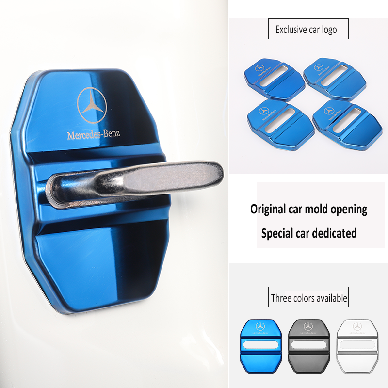 Karštas išpardavimas ✨50% nuolaida ✨Nerūdijančio plieno antikorozinis automobilio durelių spynos apsauginis dangtelis 🔥4 vnt. 🔥-LT