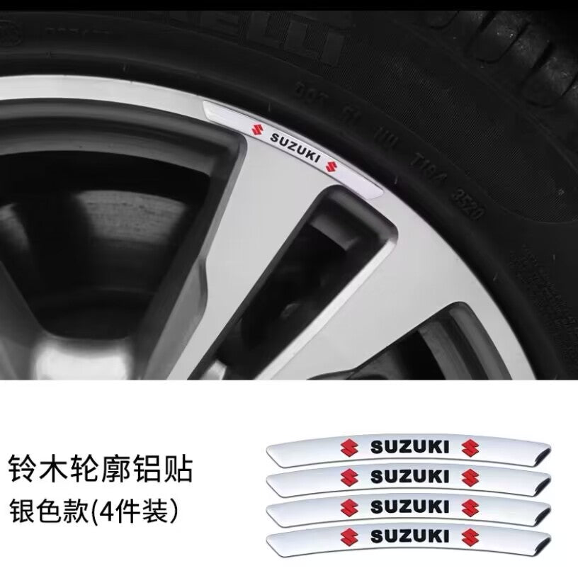 Karštas išpardavimas ✨50% nuolaida ✨3D metalinio ratlankio lipdukas su asmenybe (4 vnt.)-LT