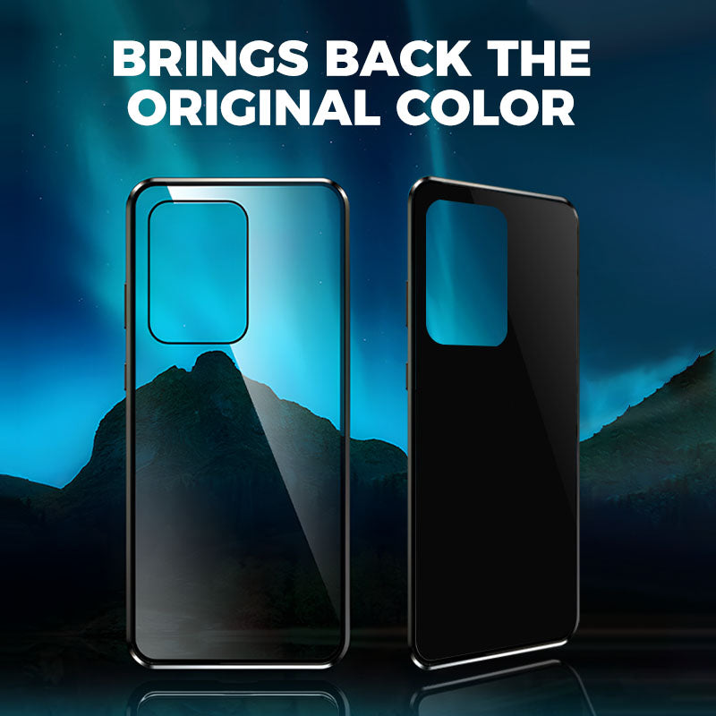 💥Etui magnetyczne z hartowanego szkła, dwustronne, do telefonów Samsung serii S23-S25-SI