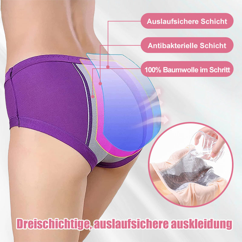 (L-8XL)🌸Kupite 2, dobite 1 gratis🔥Žensko spodnje perilo z visokim pasom, ki ne prepušča vode👙-SI