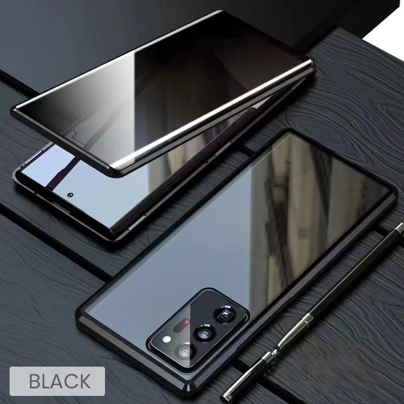 💥Etui magnetyczne z hartowanego szkła, dwustronne, do telefonów Samsung serii S23-S25-SI