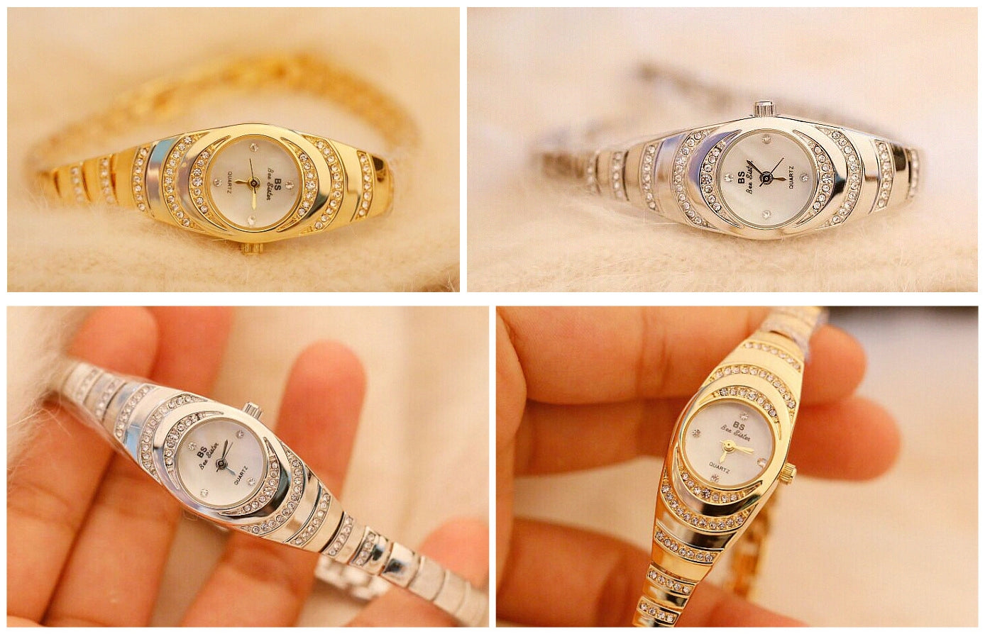 💎Ženska ura s kristalno zapestnico⌚-SI