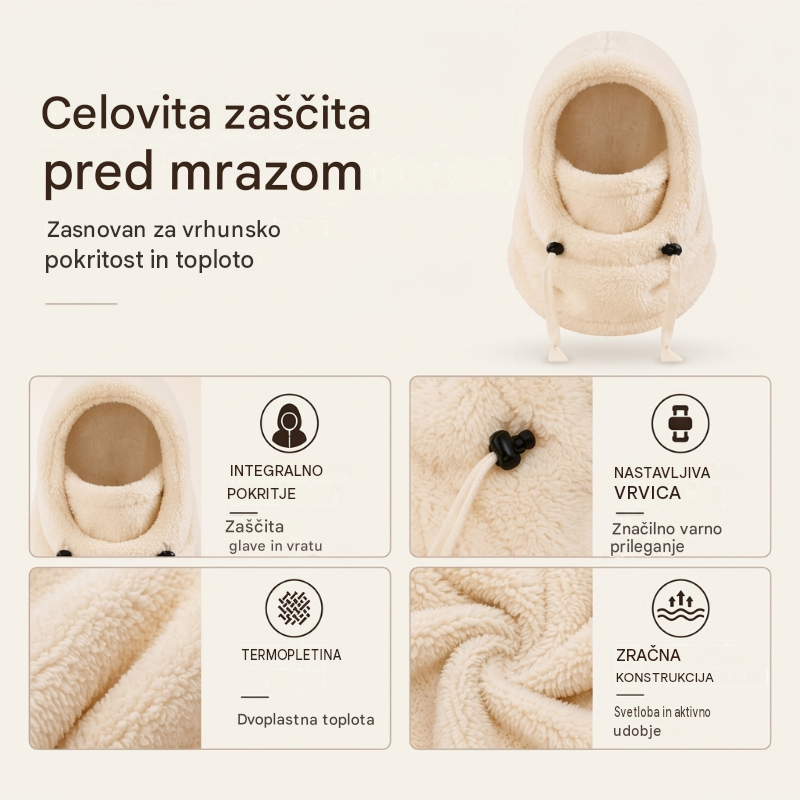 🔥 50 % POPUST 🔥 Vetroodporna in izolacijska kolesarska podkapa za otroke – topla, zračna in udobna za zimo 🚴❄️-SI