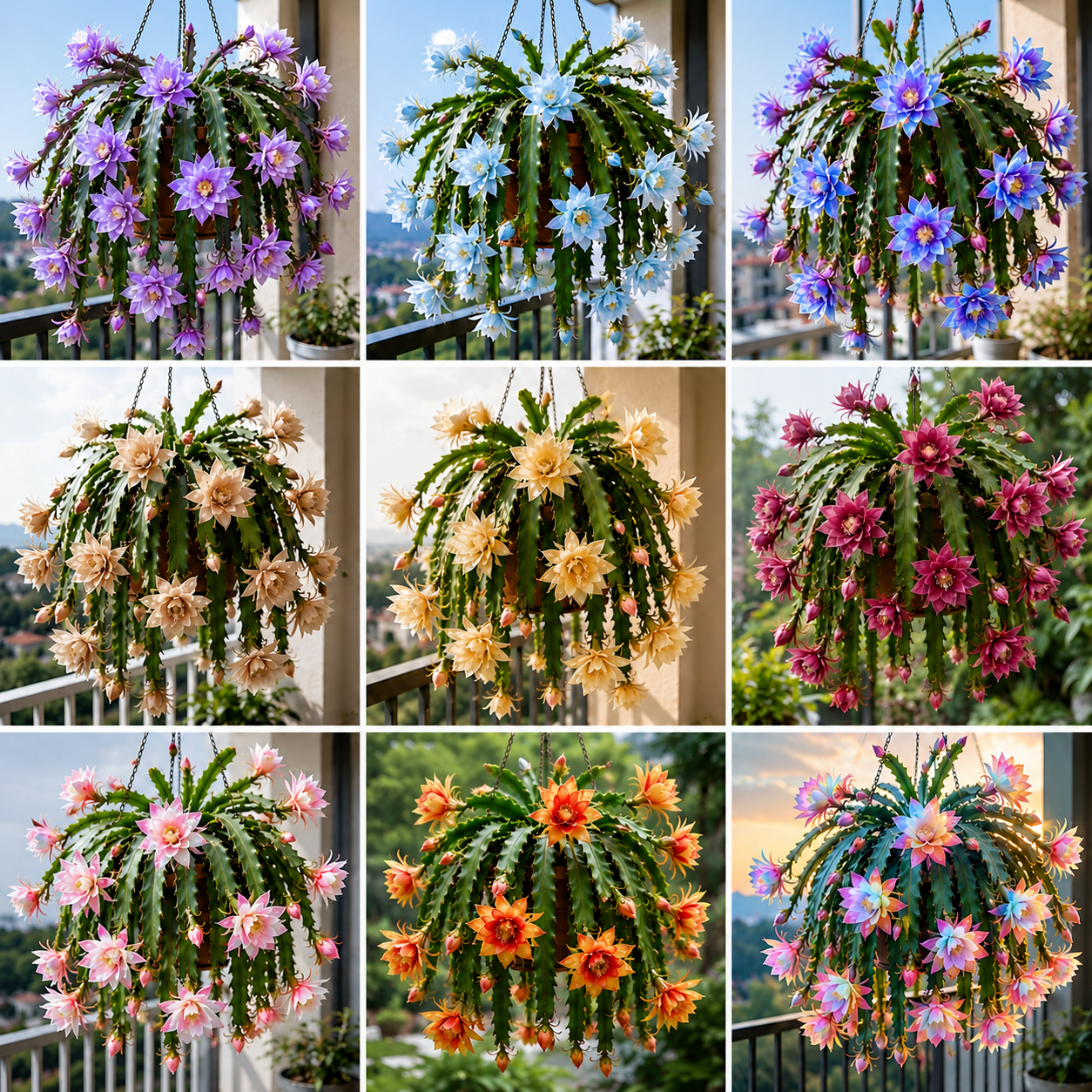 🌸 Retas Epiphyllum orchidėjų kaktusas – stulbinantys egzotiški žiedai-LT