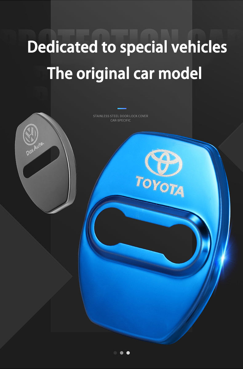 Karštas išpardavimas ✨50% nuolaida ✨Nerūdijančio plieno antikorozinis automobilio durelių spynos apsauginis dangtelis 🔥4 vnt. 🔥-LT