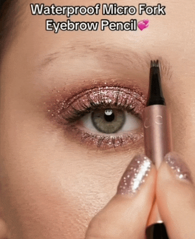 🖌️ Vodoodporni svinčnik za obrvi Micro-Fork – naravne obrvi, podobne dlačicam-SI