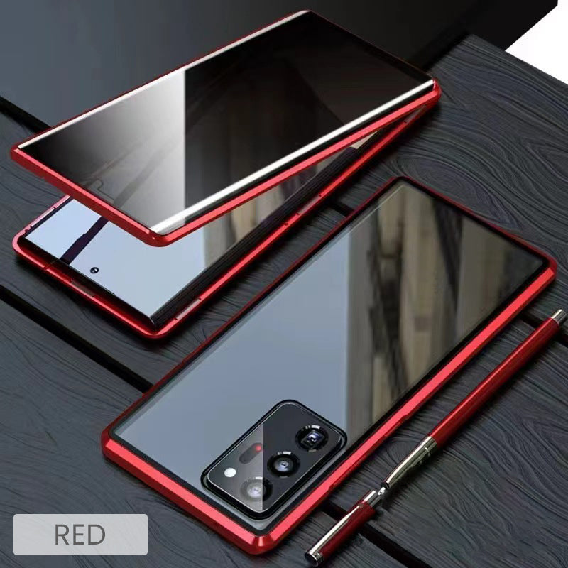 💥Etui magnetyczne z hartowanego szkła, dwustronne, do telefonów Samsung serii S23-S25-SI