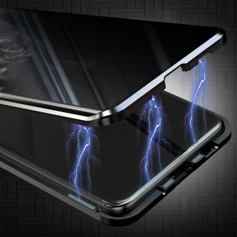💥Etui magnetyczne z hartowanego szkła, dwustronne, do telefonów Samsung serii S23-S25-SI