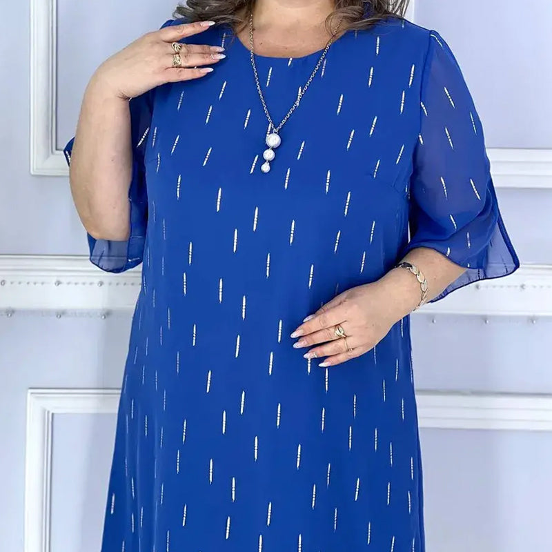 Laisvos, lengvos, elegantiškos ir žavios raštuotos suknelės-LT