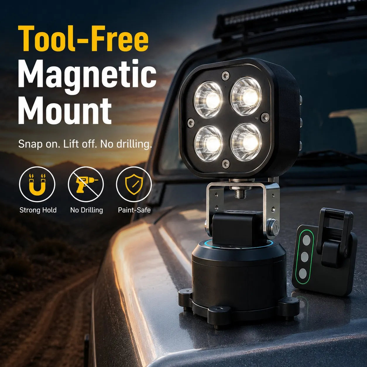 🏕️ Vsesmerna magnetna LED lučka za pod-SI