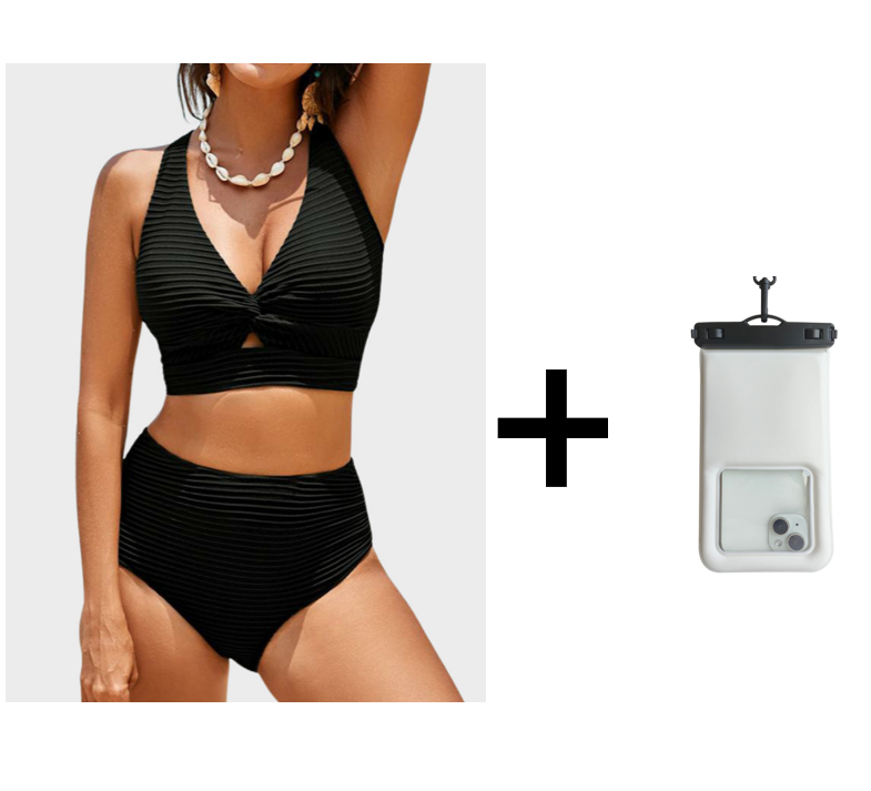 👙Komplet bikinijev z visokim pasom-SI