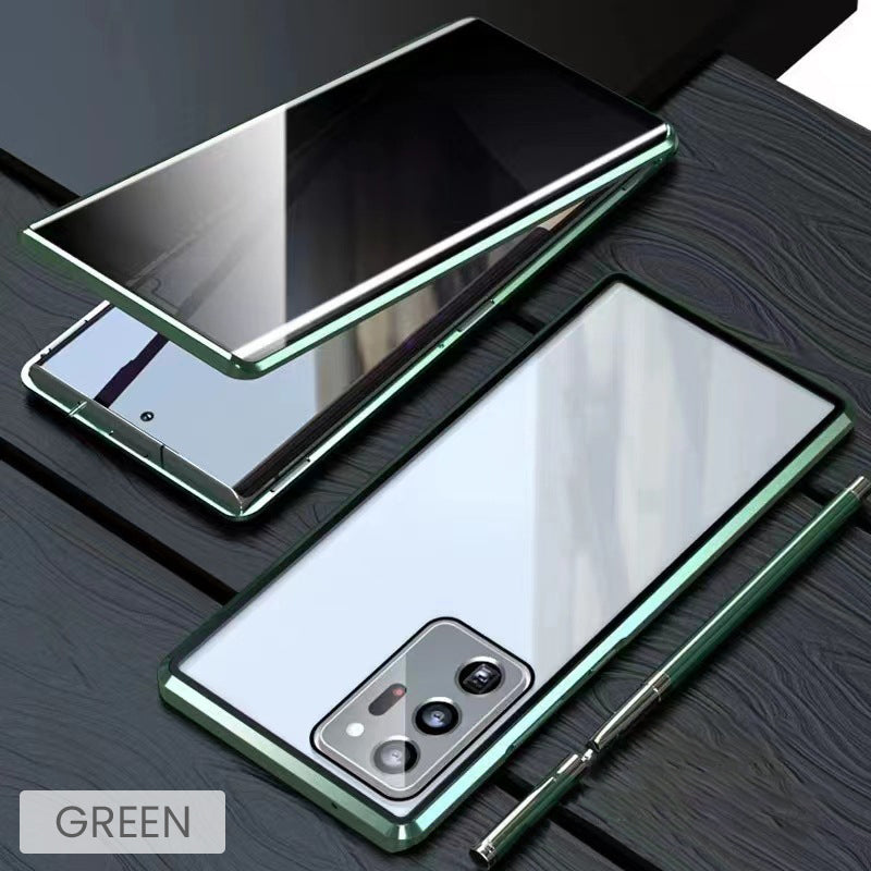 💥Etui magnetyczne z hartowanego szkła, dwustronne, do telefonów Samsung serii S23-S25-SI