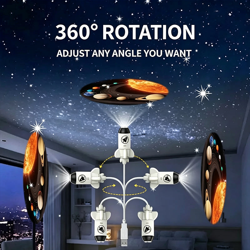 Pametni projektor, vrtenje za 360°. Primeren za avtomobile, notranjost in kateri koli prostor z ustreznim vzdušjem.-SI