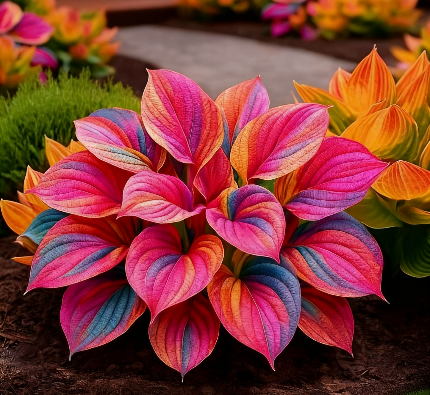 🔥🌌 Vrtna čarovnija, ki se sveti v temi: Redka semena hoste z globoko modrimi plameni-SI