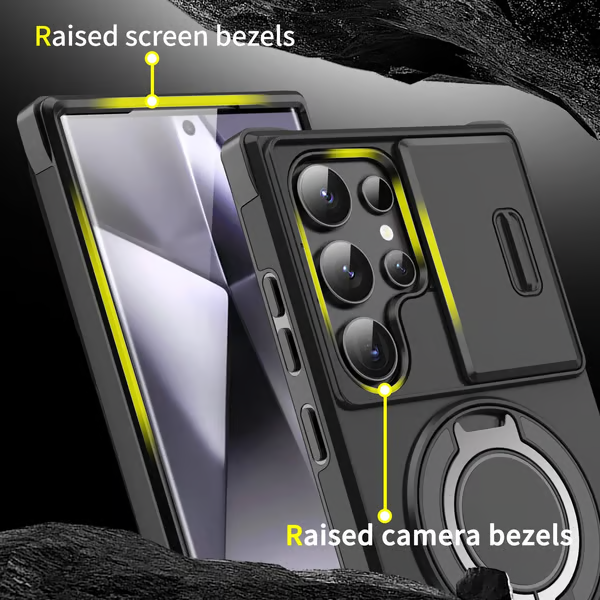 📱Measureable Premium Armor ovitek s stojalom za Samsung Galaxy S Series-SI