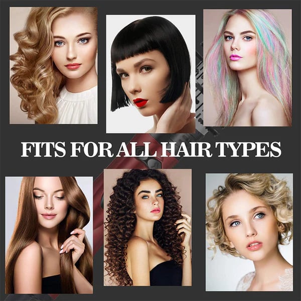 🔥 Oblikovalec las na vroč zrak in rotacijski sušilnik 3 v 1 za suhe, skodrane in ravne lase💞-SI