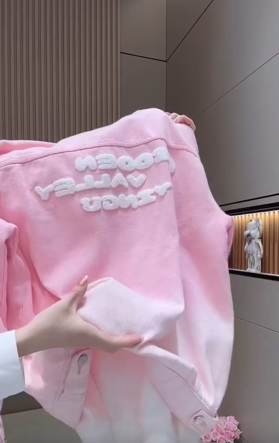 🎨 Άνετο γυναικείο πουλόβερ Τζιν μπουφάν Gradient-GR