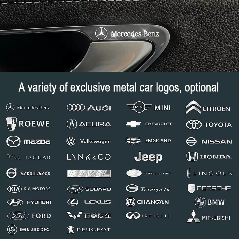 KARŠTAS IŠPARDAVIMAS🎉50% NUOLAIDA🎉Kūrybingi 3D aliuminio folijos automobilių lipdukai🔥10 VNT.🔥-LT