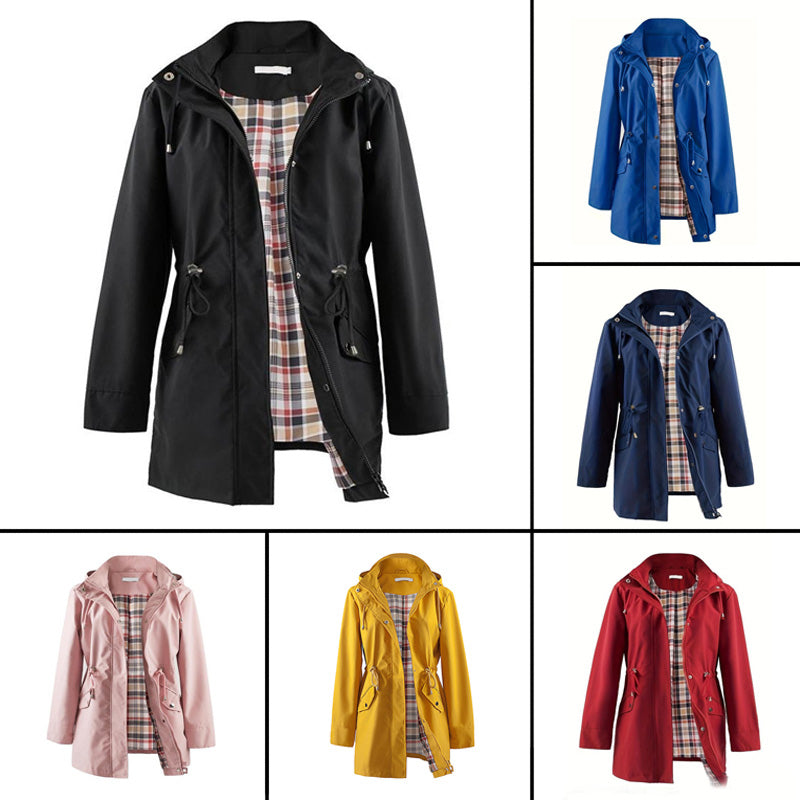 🧥50% popust🌧️💧 Preprosta, vodoodporna in vetrovno odporna jakna, vetrovno odporna jakna s kapuco🍃--SI