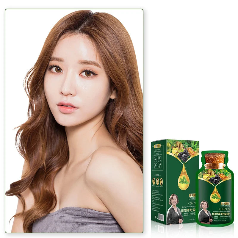 🔥Nežna barva za lase na rastlinski osnovi za hitro uporabo-SI