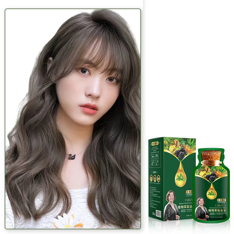 🔥Απαλή φυτική βαφή μαλλιών για γρήγορη χρήση-GR