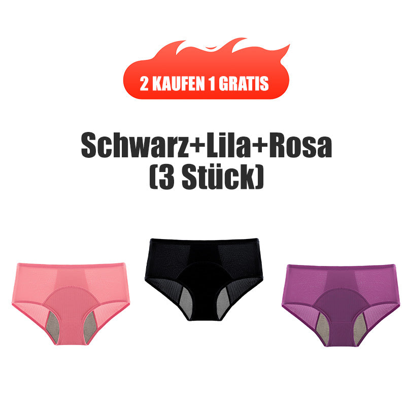 (L-8XL)🌸Kupite 2, dobite 1 gratis🔥Žensko spodnje perilo z visokim pasom, ki ne prepušča vode👙-SI