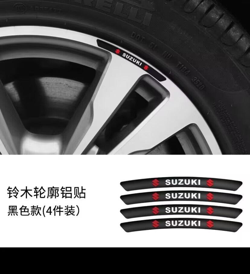 Karštas išpardavimas ✨50% nuolaida ✨3D metalinio ratlankio lipdukas su asmenybe (4 vnt.)-LT