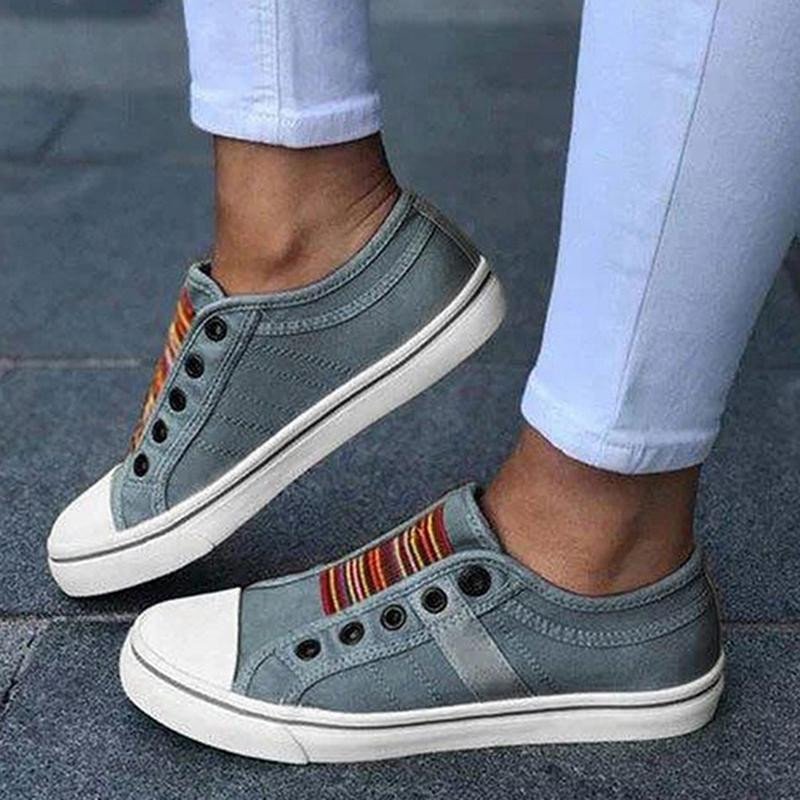 Novi poletni ortopedski čevlji 2025 Vintage Denim Slip On-SI