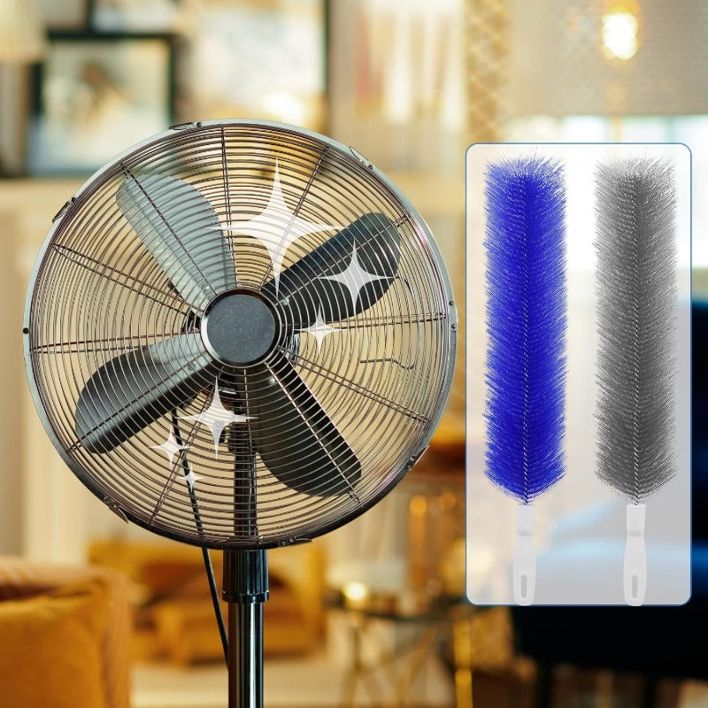 Fleksibilne krtače za čiščenje ventilatorjev iz mikrovlaken – orodja za večkratno uporabo za čiščenje lopatic ventilatorjev, prezračevalnih odprtin in lamel-SI