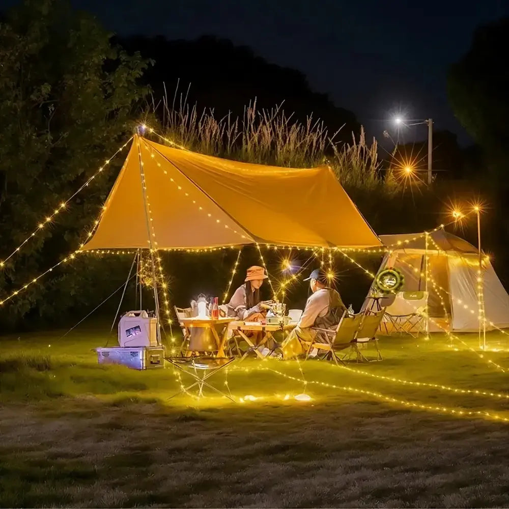 "Camp Lamp™"💡 10 μέτρα γιρλάντας με συρόμενο φωτιστικό 🔋 8 ώρες λειτουργίας με μπαταρία 🌈 Διάφορες ρυθμίσεις χρώματος ⚙️ Πατώντας για αρκετά δευτερόλεπτα - LT 