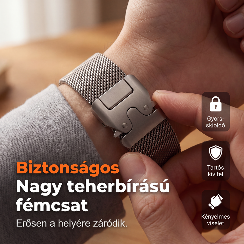 ⌚Pašček za uro iz mrežastega jekla – za Apple Watch-SI