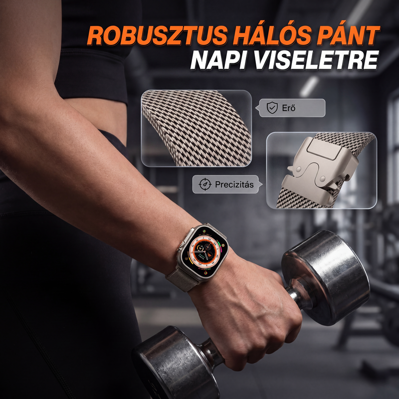 ⌚Pašček za uro iz mrežastega jekla – za Apple Watch-SI