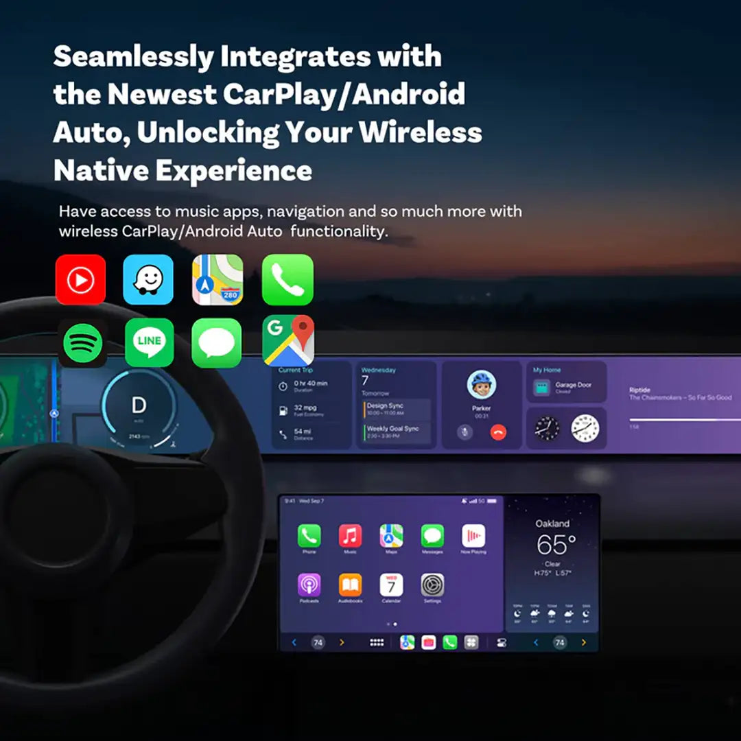 Brezžični adapter Ottocast Mini 3.0 Ultra Cube CarPlay za Android Auto-SI