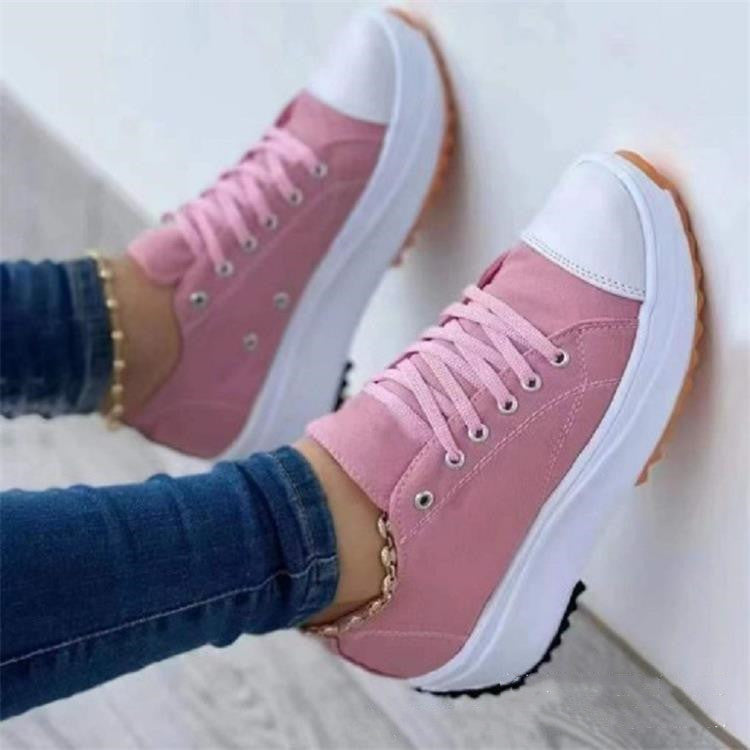 💝Ribotas išpardavimas su 50% NUOLAIDA🔥🔥Moteriški suvarstomi platforminiai sportbačiai su kulnais-LT