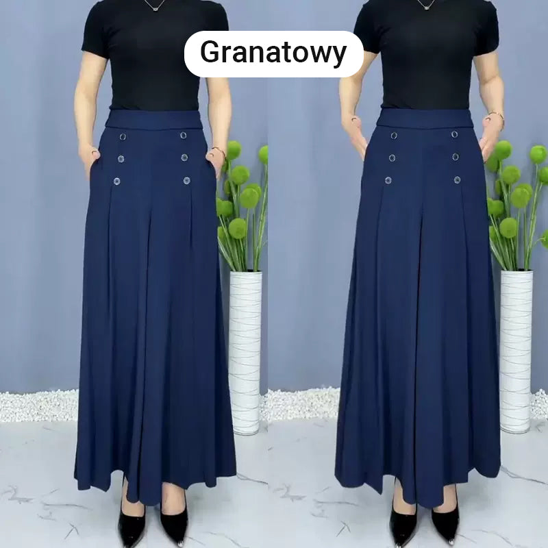✨Elegantiškos kelnės su plačiomis klostėmis 