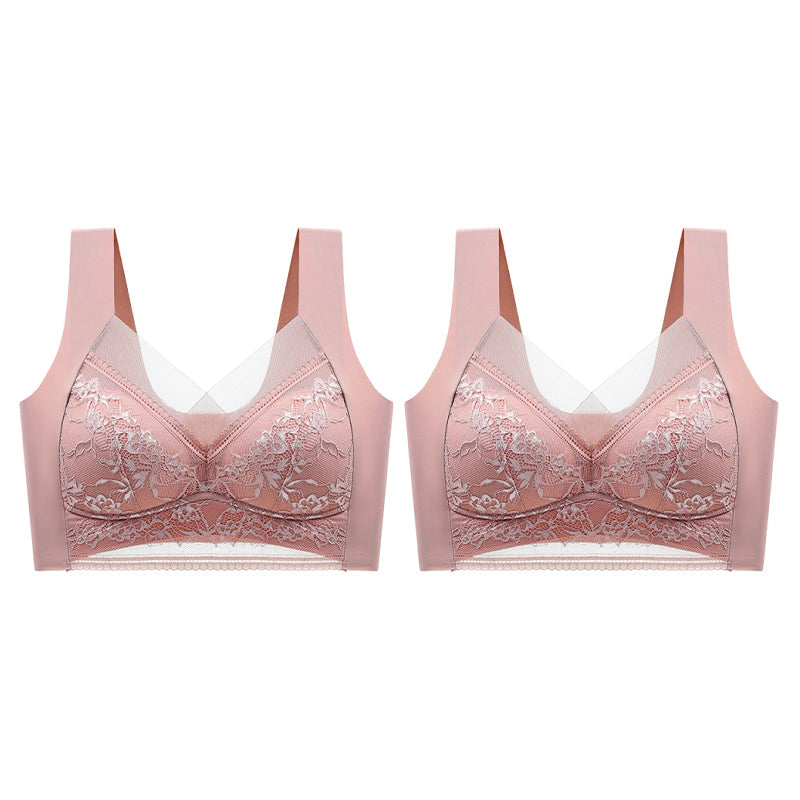 👙 Υπέροχα άνετο και απαλό γυναικείο σουτιέν από δαντέλα χωρίς ατσάλινο κρίκο【✨1 + 1 δώρο】-GR