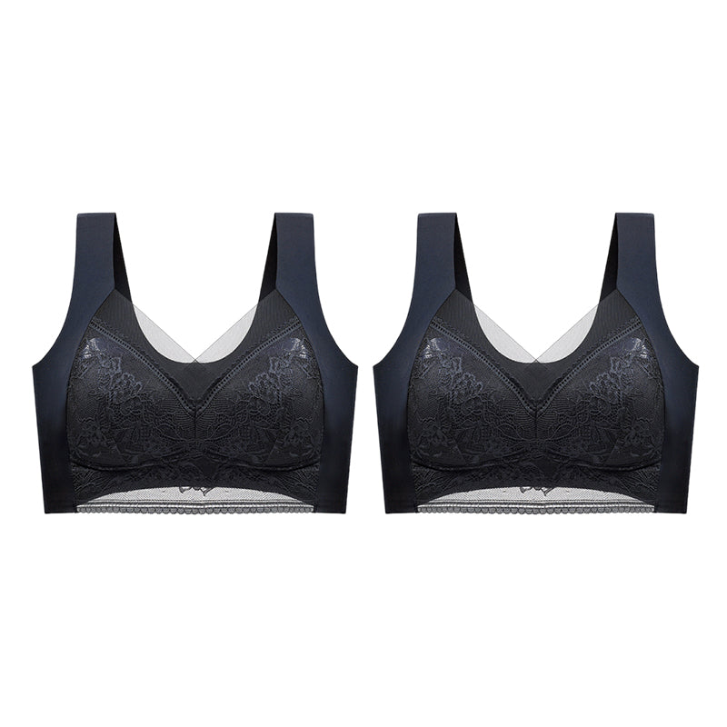 👙 Super patogi ir minkšta moteriška nėriniuota liemenėlė be plieninio žiedo【✨1 + 1 nemokamai】-LT