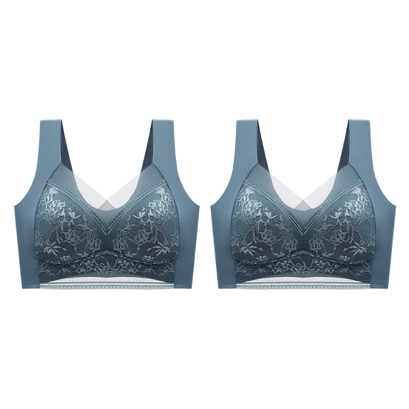 👙 Υπέροχα άνετο και απαλό γυναικείο σουτιέν από δαντέλα χωρίς ατσάλινο κρίκο【✨1 + 1 δώρο】-GR