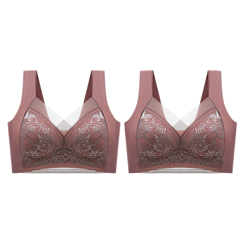 👙 Super patogi ir minkšta moteriška nėriniuota liemenėlė be plieninio žiedo【✨1 + 1 nemokamai】-LT