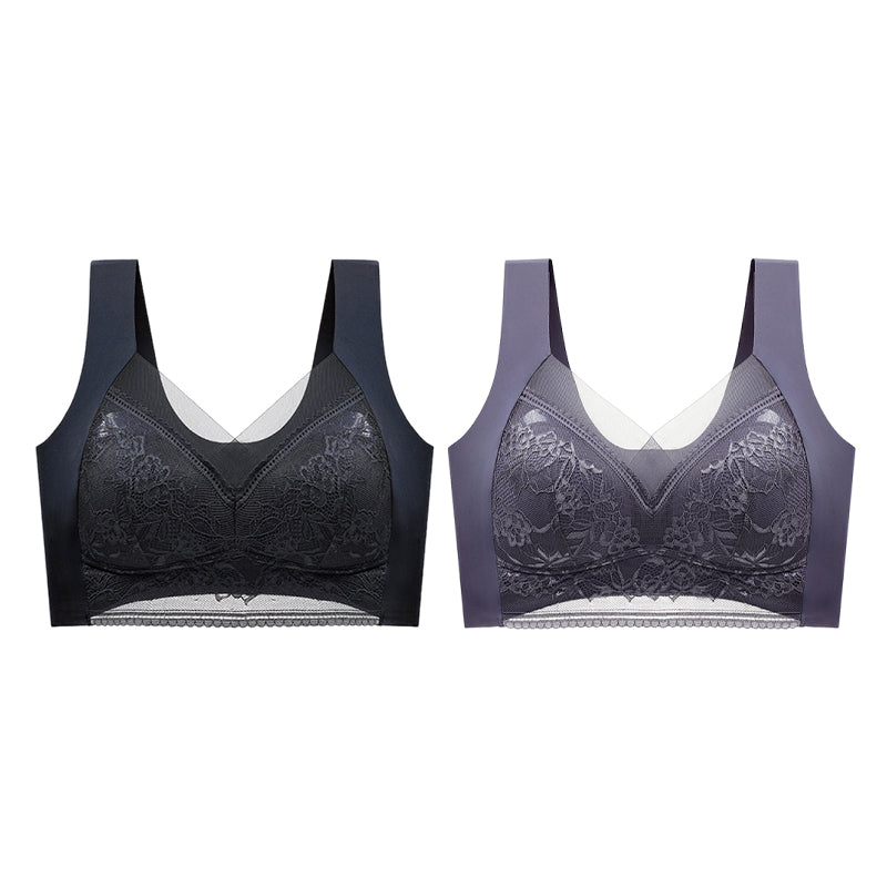 👙 Super udoben in mehak ženski čipkast modrček brez jeklenega obroča【✨1 + 1 gratis】-SI