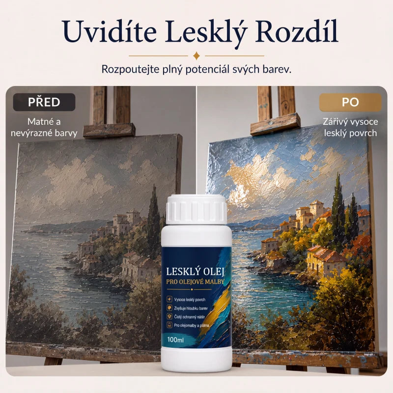 Profesionalni visokosijajni lak za umetniške slike | ARTGLOSS-SI