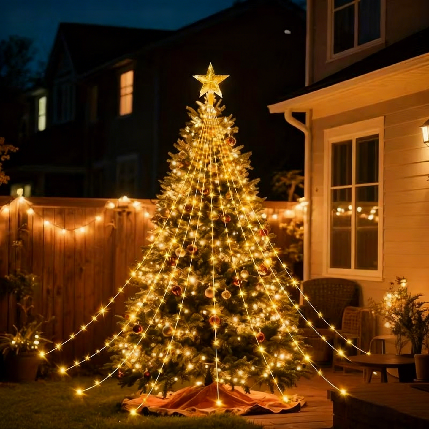 🎁Zgodnja praznična razprodaja 50 % POPUSTA🎄Božične lučke Starlight Cascade-SI