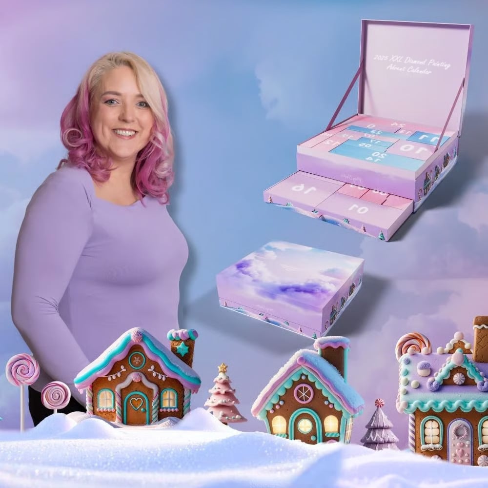 💎Adventni koledar z diamantno sliko XXL 2025-SI